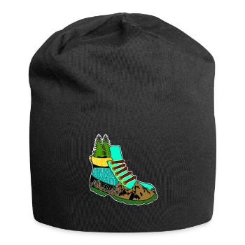 Klettersteig Bergwandern Berg Wandern - Jersey-Beanie - Schwarz - Vorne