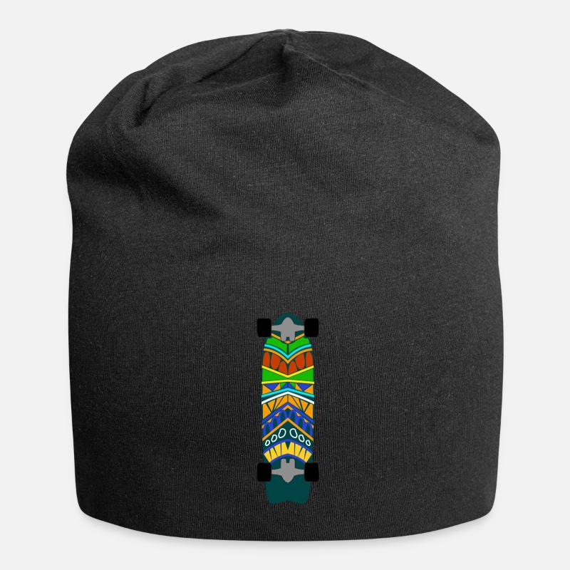 Longboarder Longboarding Longboard - Jersey-Beanie - Schwarz
