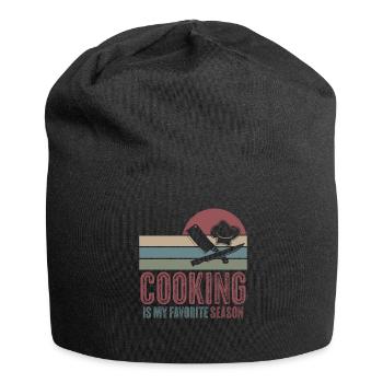 Chapeau de chef Cuisine Chef Chef Cuisine - Bonnet en jersey - noir - Devant
