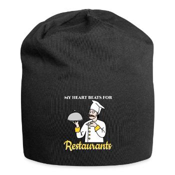 Restaurant Chef good food - Jersey Beanie - black - Front