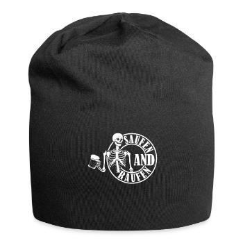 Bier Alkohol Saufen und Raufen - Jersey-Beanie - Schwarz - Vorne