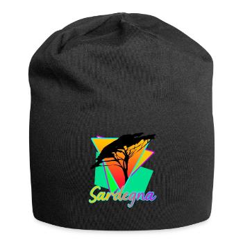 Sardinien Sardegna Retro Sardinia - Jersey Beanie - black - Front