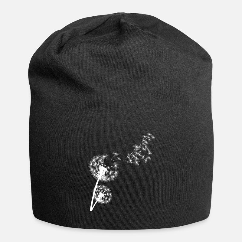 Reingeschaut Pusteblume - Jersey-Beanie - Schwarz