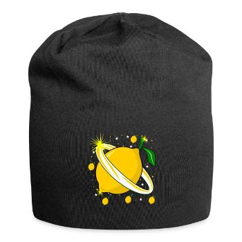 Lemon in space Lemons - Jersey Beanie - black - Front