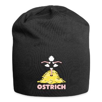 Rich Ostrich with Money - Jersey-Beanie - Schwarz - Vorne