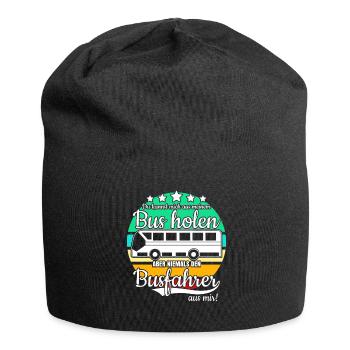 Linienbus Bus Busfahrer - Jersey-Beanie - Schwarz - Vorne