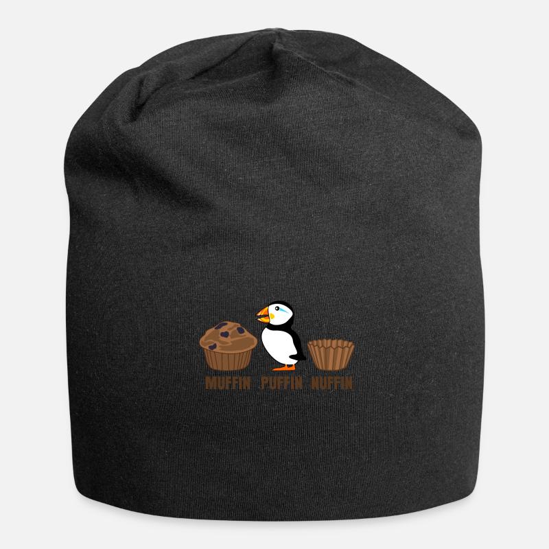 Macareux macareux blague blague macareux - Bonnet en jersey - noir