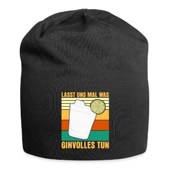 Gin - Ginvoll - Jersey-Beanie - Schwarz - Vorne