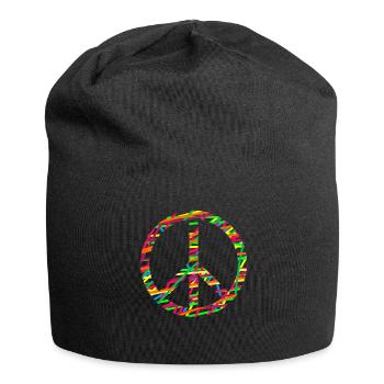 Paix Sympathie Pacifisme Paix mondiale - Bonnet en jersey - noir - Devant