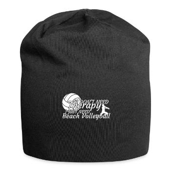 Volleyballspieler - Jersey-Beanie - Schwarz - Vorne