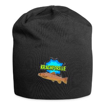 Angeln Forelle Angel Fischer Angler - Jersey-Beanie - Schwarz - Vorne