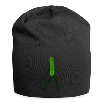 Cucumber Woman Photo Model Model Cucumber - Jersey Beanie - black - Front