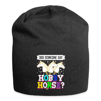 Hobbyhorse Riding Hobby Horse - Jersey Beanie - black - Front