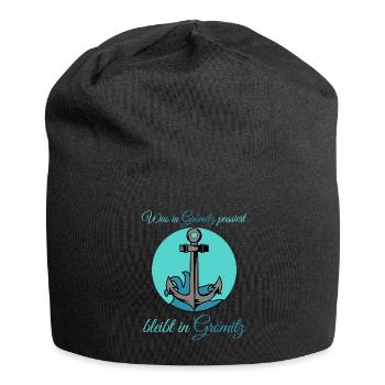 Grömitz Ostsee Urlaub - Jersey-Beanie - Schwarz - Vorne
