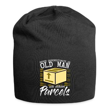Paketzusteller Briefträger Paketbote - Jersey-Beanie - Schwarz - Vorne