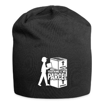 Paketzusteller Paketbote Postzusteller - Jersey-Beanie - Schwarz - Vorne