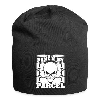 Paketzusteller Schädel Paketbote - Jersey-Beanie - Schwarz - Vorne