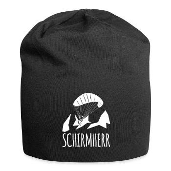 Paragliding Spruch Gleitsegeln - Jersey-Beanie - Schwarz - Vorne