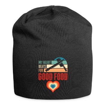 Chef Kitchen Retro Cooking Chef's Knife - Jersey Beanie - black - Front