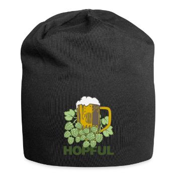 Hops Beer Saying Brewery Hobby Brewer - Jersey Beanie - black - Front