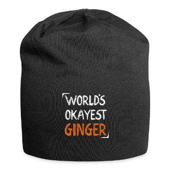 Rote Haare Rothaarig Witz Rotschopf - Jersey-Beanie - Schwarz - Vorne