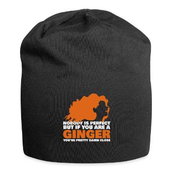 Rothaarig Spruch Rotschopf Rote Haare - Jersey-Beanie - Schwarz - Vorne