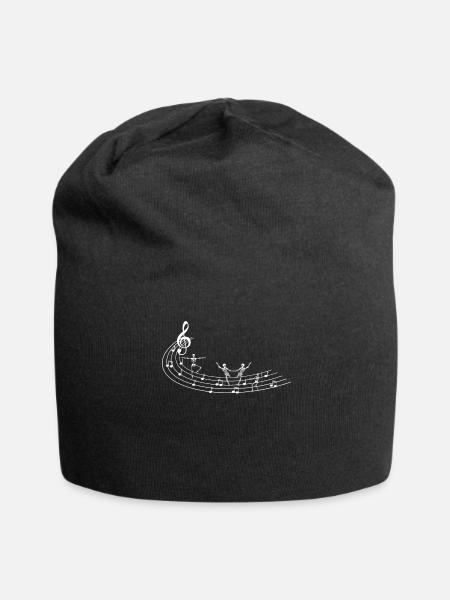 Squelette dansant Halloween Squelettes - Bonnet en jersey - noir