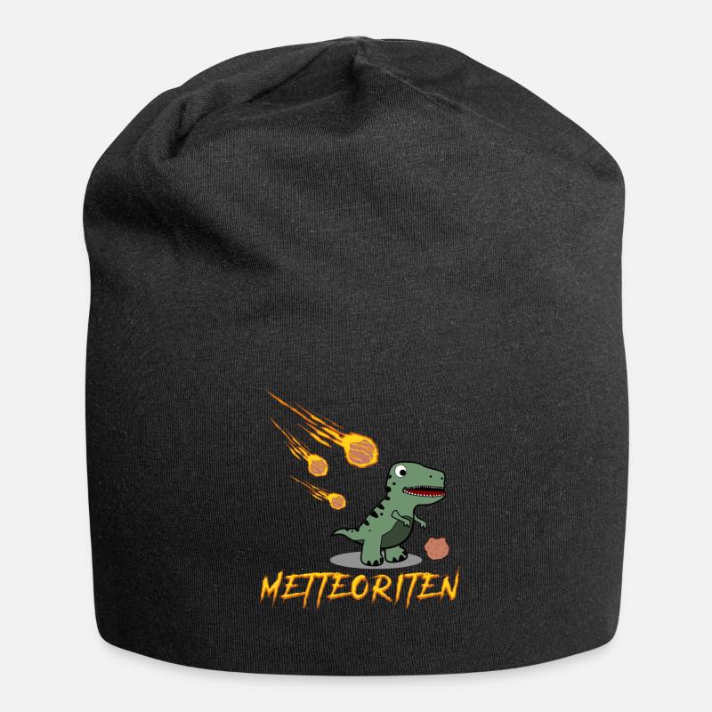 Hackfleisch Dinosaurier Mettbrötchen - Jersey-Beanie - Schwarz