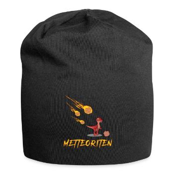 Hackfleisch Mettfleisch Mettbrötchen - Jersey-Beanie - Schwarz - Vorne