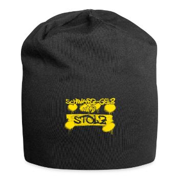Dortmund - Jersey-Beanie - Schwarz - Vorne