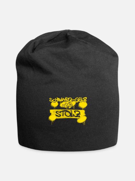 Dortmund - Jersey-Beanie - Schwarz