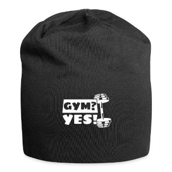 Gym Strongman Fitness Bodybuilder - Jersey Beanie - black - Front