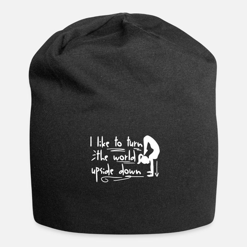 Handstand Mädchen Turnen - Jersey-Beanie - Schwarz