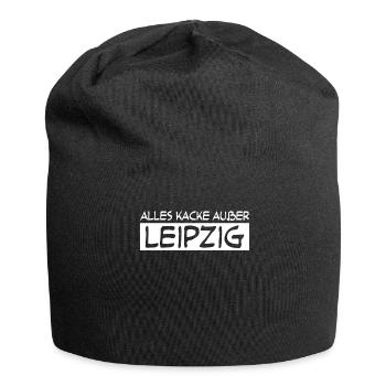 Leipzig Ostdeutschland Sachsen Leipziger - Jersey-Beanie - Schwarz - Vorne