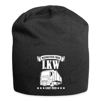 LKW-Fahrer Lastwagen LKW Trucker - Jersey-Beanie - Schwarz - Vorne