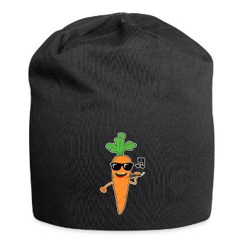 Carottes chantant Carotte - Bonnet en jersey - noir - Devant