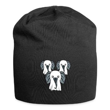 Elephant Ghosts Elephants - Jersey-Beanie - Schwarz - Vorne