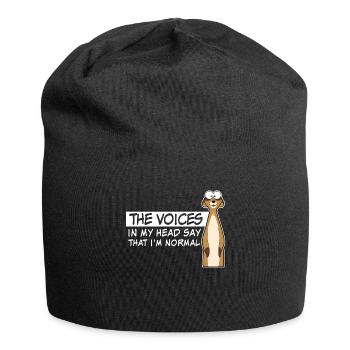 Des voix dans ma tête Folie - Bonnet en jersey - noir - Devant