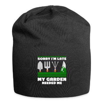 Landscaping Gardener Garden Gardening - Jersey Beanie - black - Front