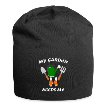 Garden Gardening Landscaping Gardener - Jersey Beanie - black - Front