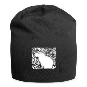 Capybara Cute Capybaras - Jersey-Beanie - Schwarz - Vorne