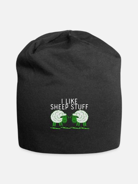 Sheep Joke Cheap Stuff - Jersey-Beanie - Schwarz