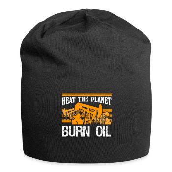 Chauffer la planète Blague - Bonnet en jersey - noir - Devant