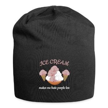 Ice Cream Cup Icecream - Jersey-Beanie - Schwarz - Vorne