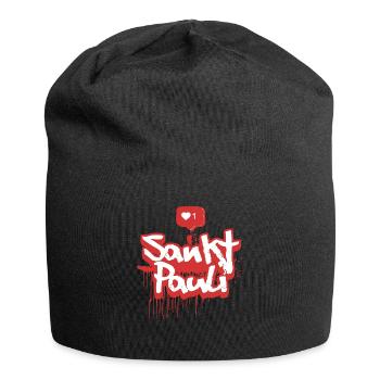 St Pauli Graffiti Spray Souvenir Hamburg St. Pauli - Jersey Beanie - black - Front
