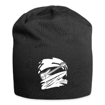 Surfing Bass Guitar with Surfboard - Jersey Beanie - black - Front