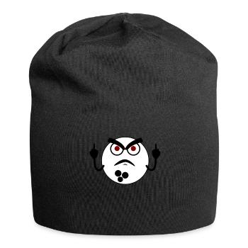 Grumpy Bowling Ball Bowling Pin - Jersey-Beanie - Schwarz - Vorne