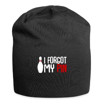 Bowling Pin Bowling Ball - Jersey Beanie - black - Front