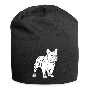 Bouledogue Français French Bulldog - Jersey Beanie - black - Front