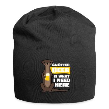 Beer Otter - Jersey-Beanie - Schwarz - Vorne